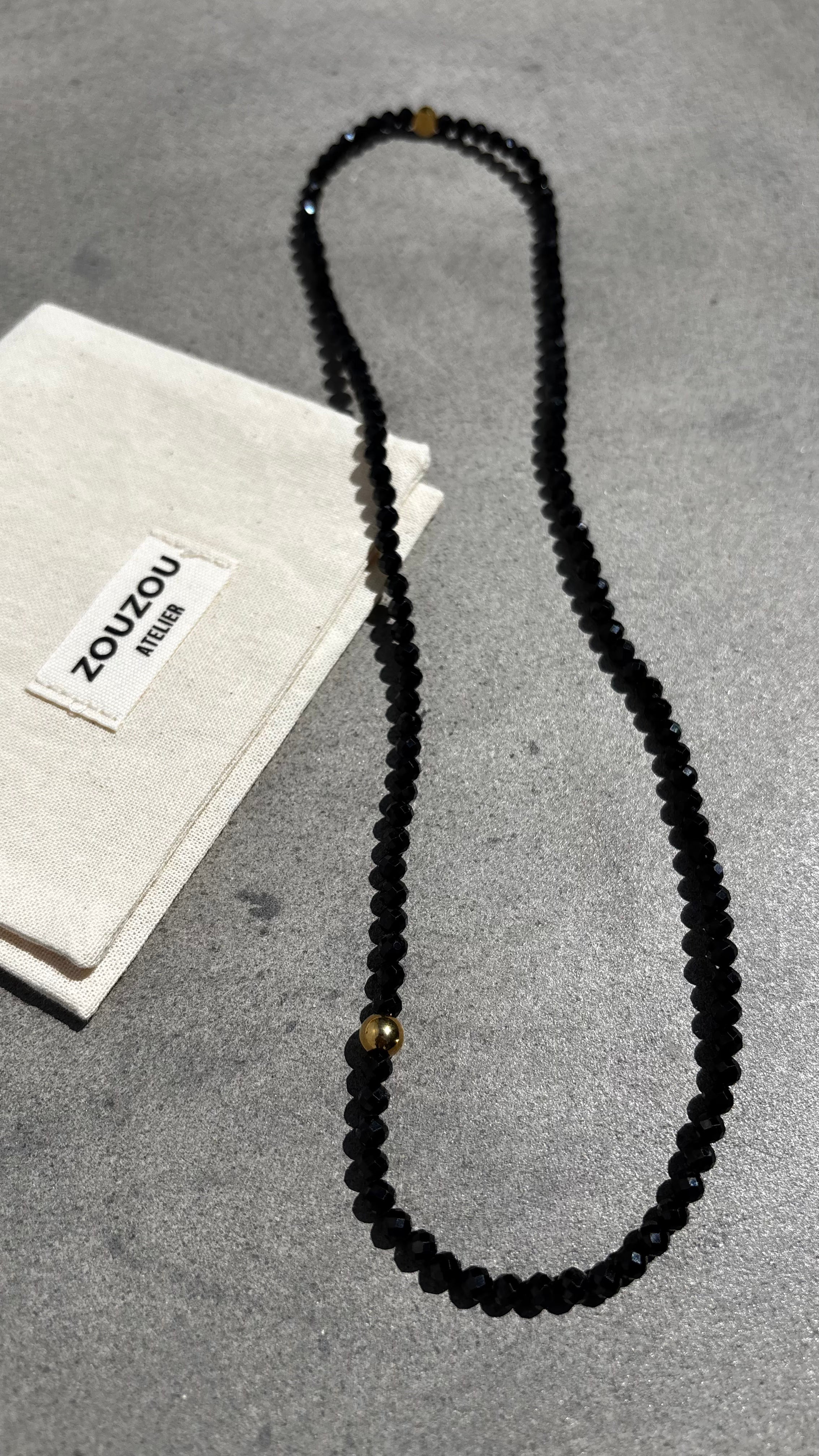 Black Spinel Necklace