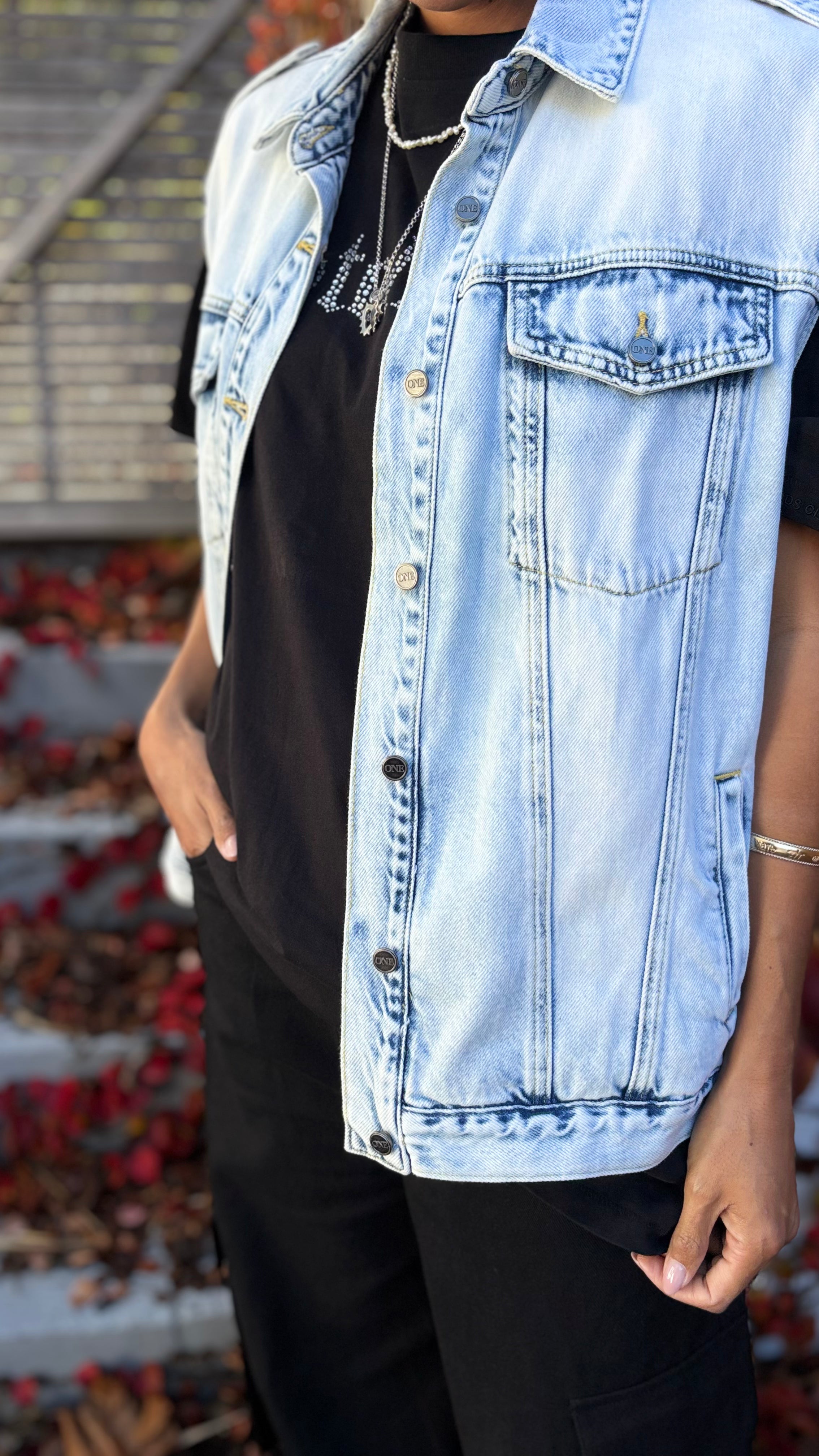 PRE-LOVED // One Teaspoon Denim Trucker Vest