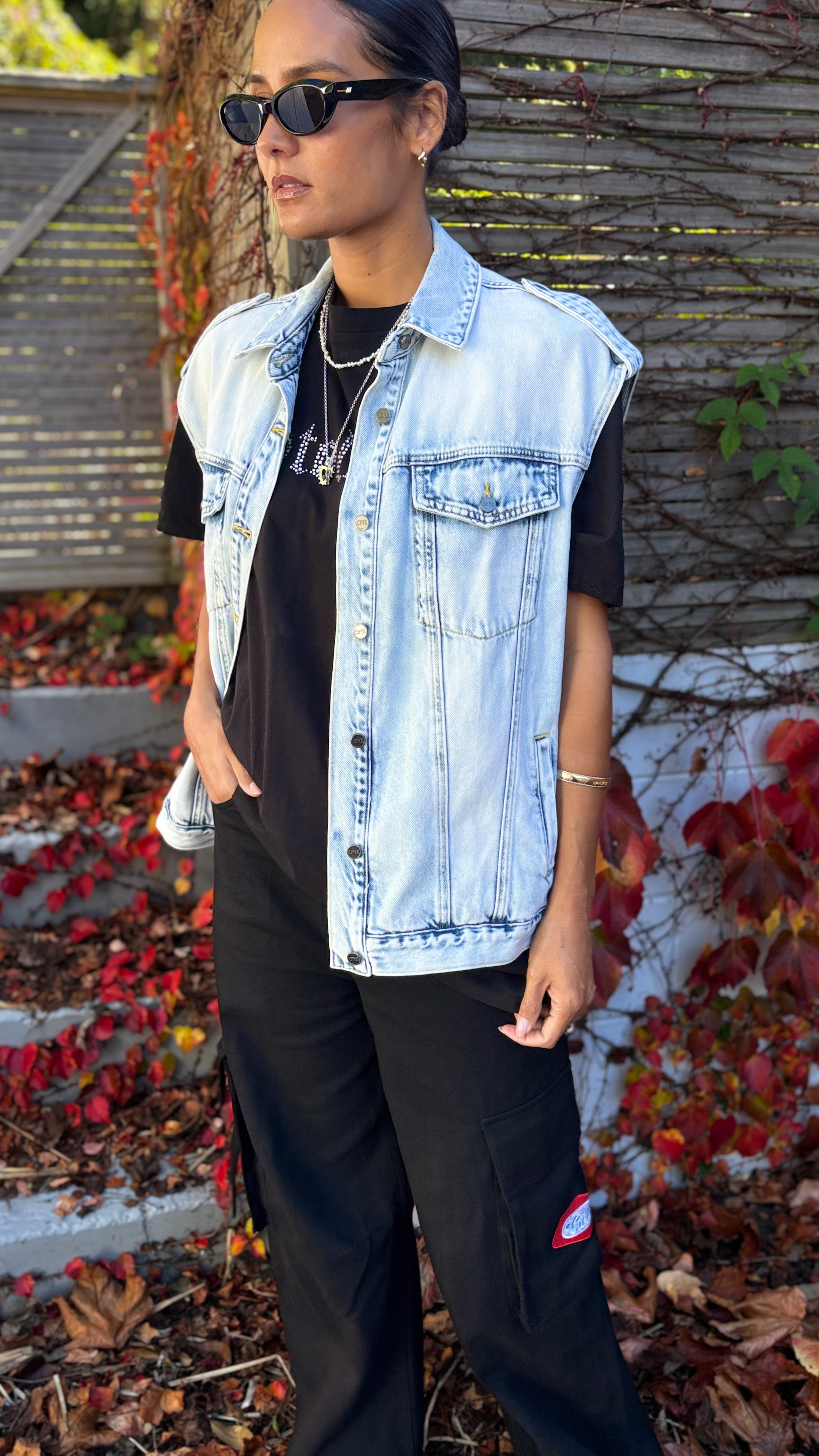 PRE-LOVED // One Teaspoon Denim Trucker Vest