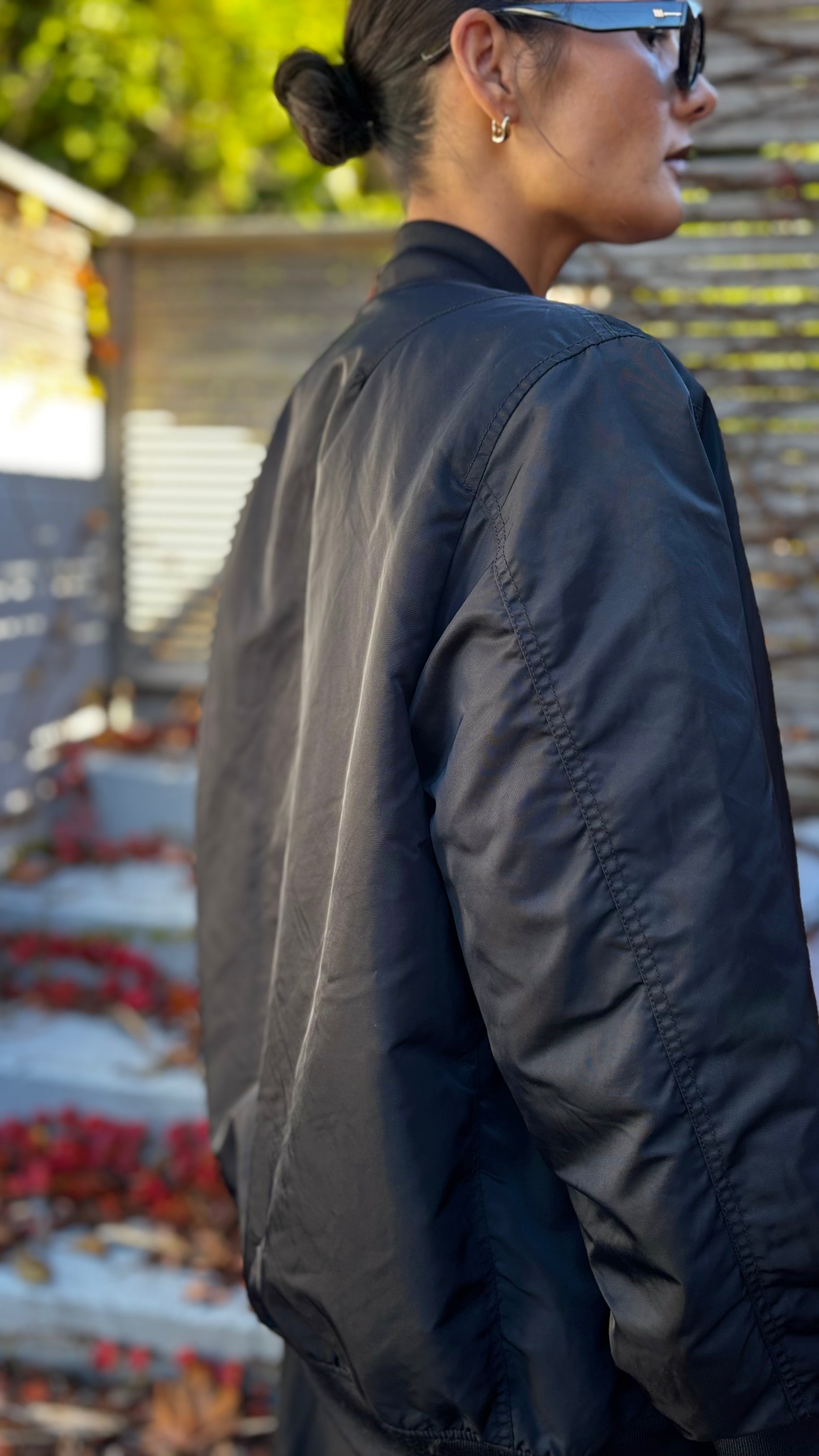 PRE-LOVED // THRILLS Bomber Jacket BLACK