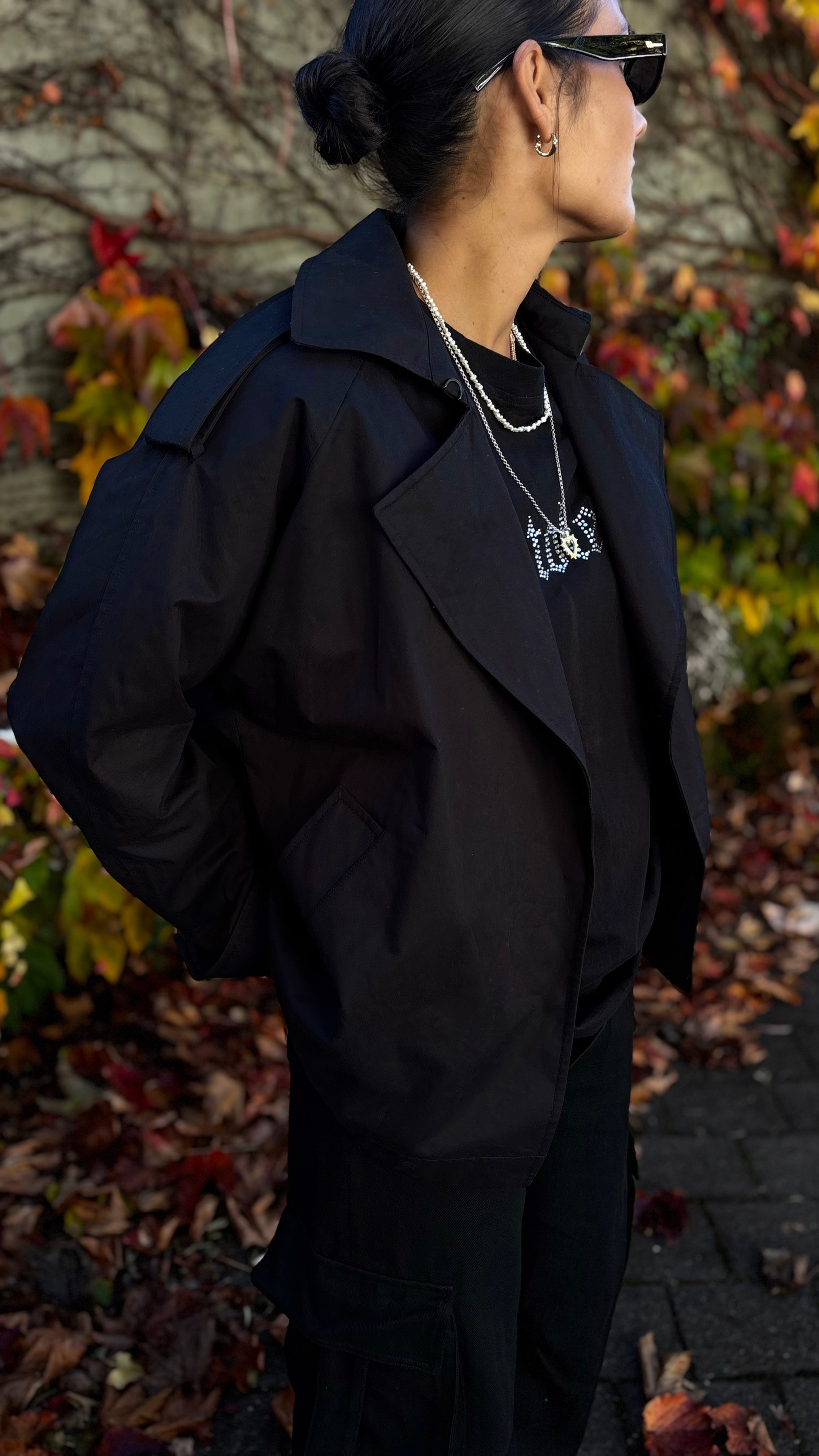 PRE-LOVED // ASSEMBLY LABEL Half Trench BLACK *NEW*