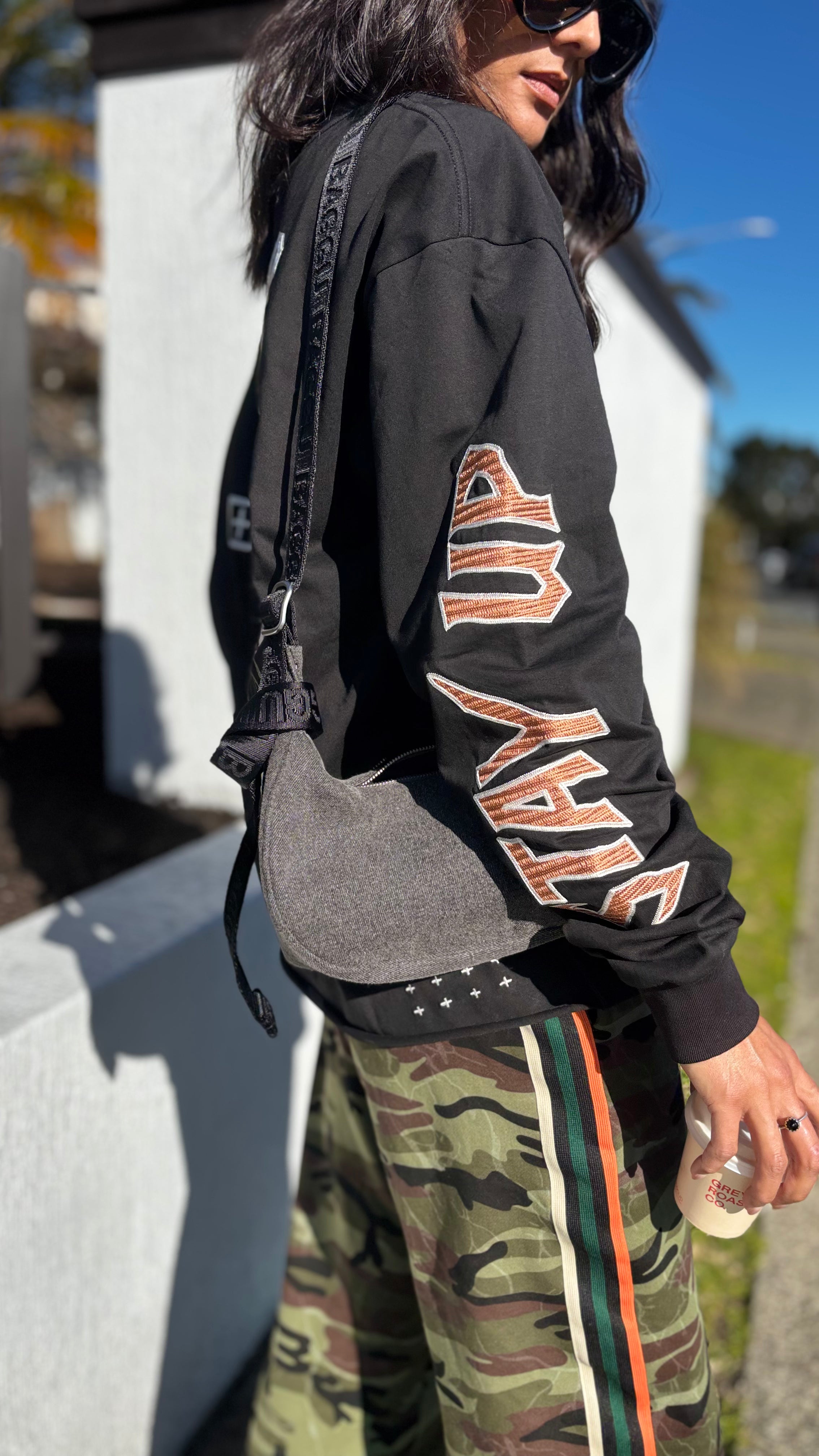 Stay Up EKCESS L/S Tee JET BLACK