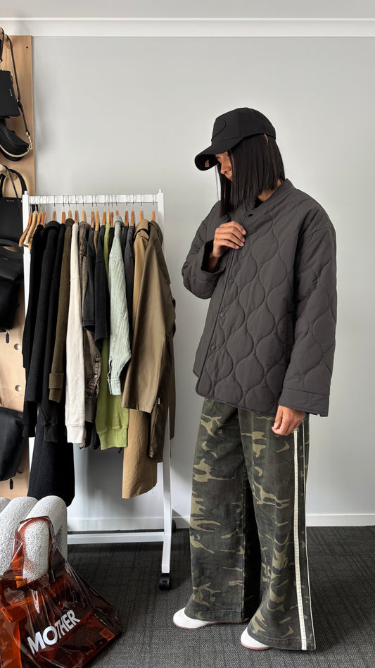 PRE-LOVED // COMMONERS Quilted Jacket CHARCOAL