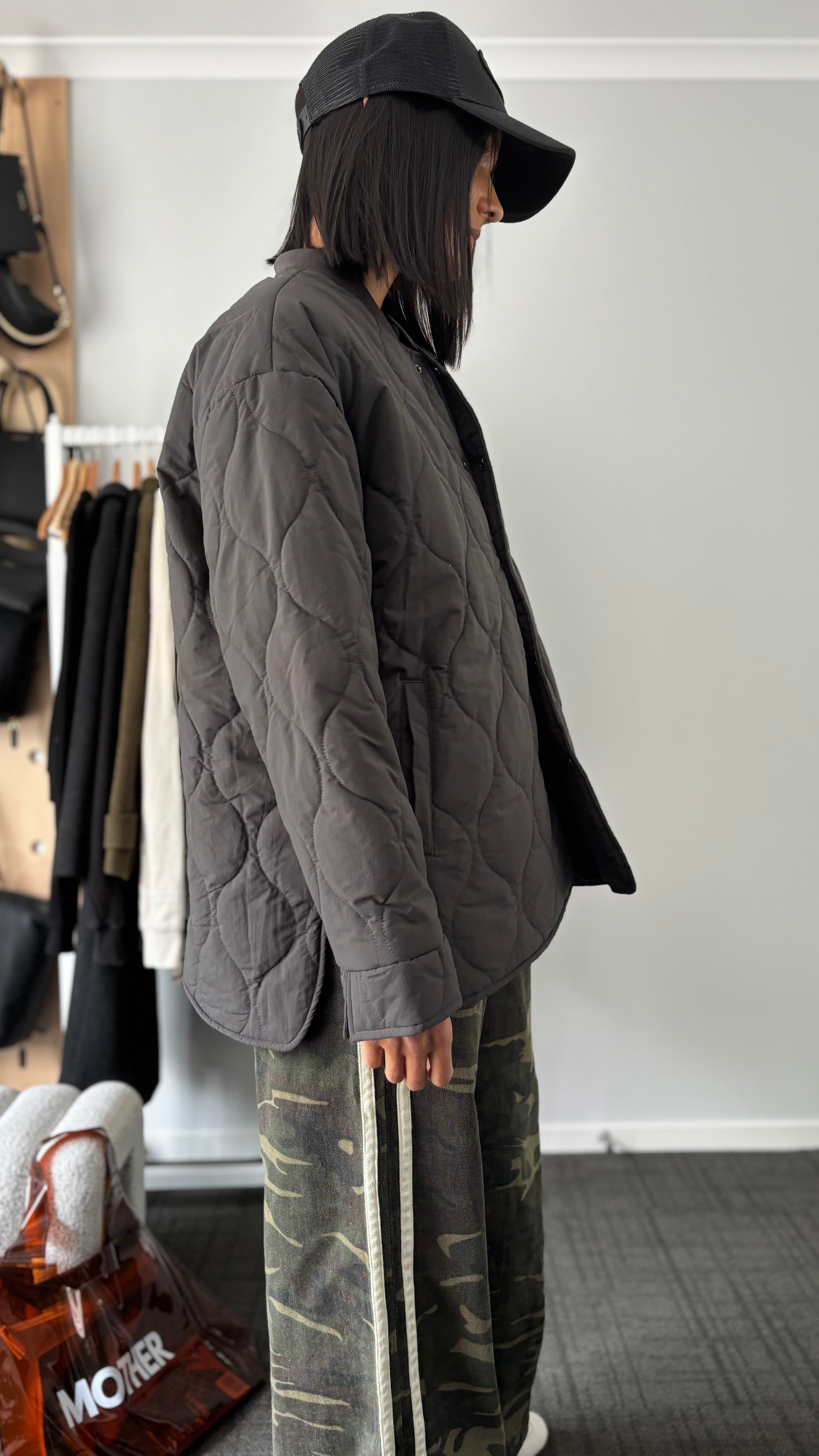 PRE-LOVED // COMMONERS Quilted Jacket CHARCOAL