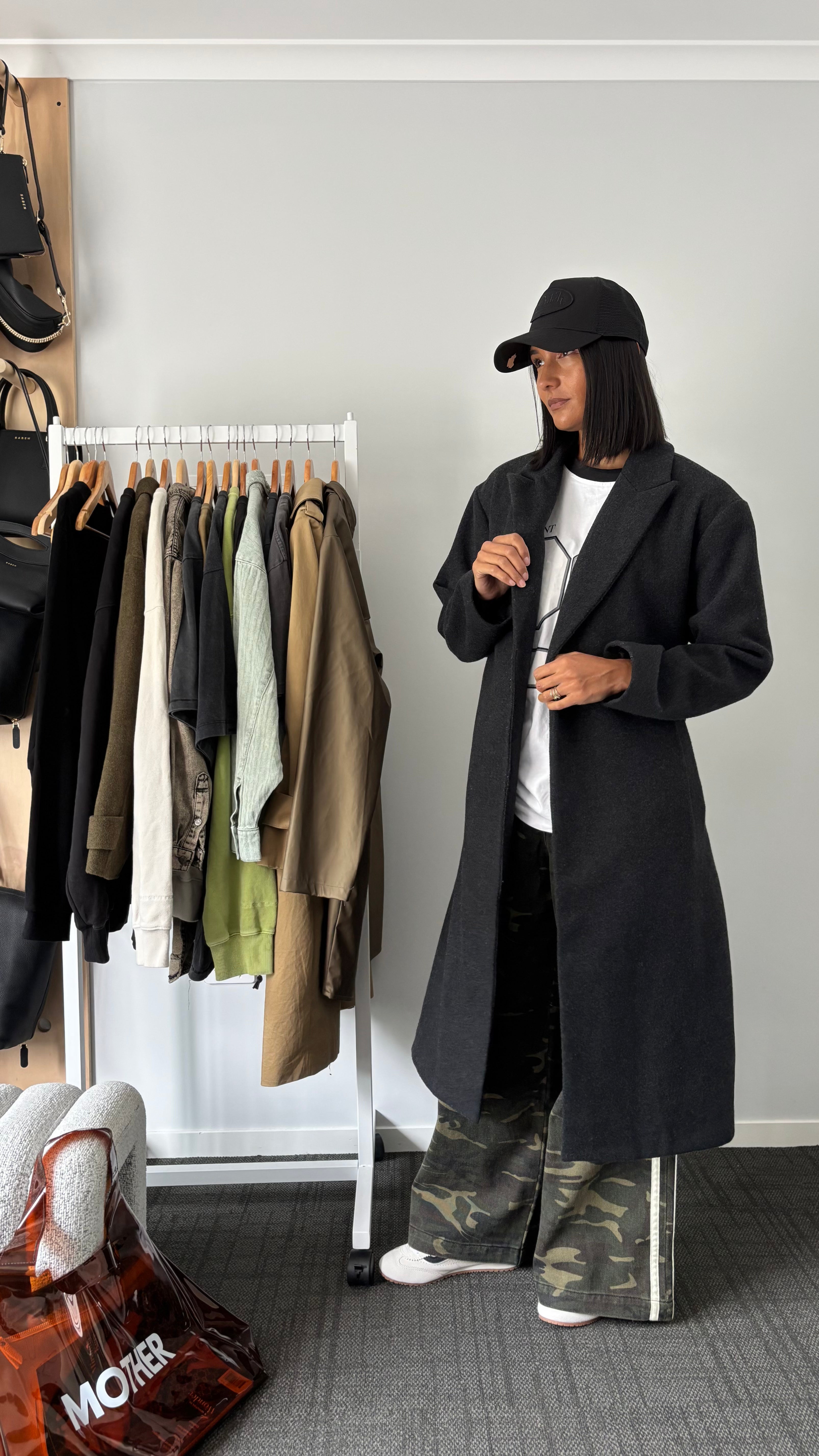 PRE-LOVED // HUFFER Tia Coat CHARCOAL