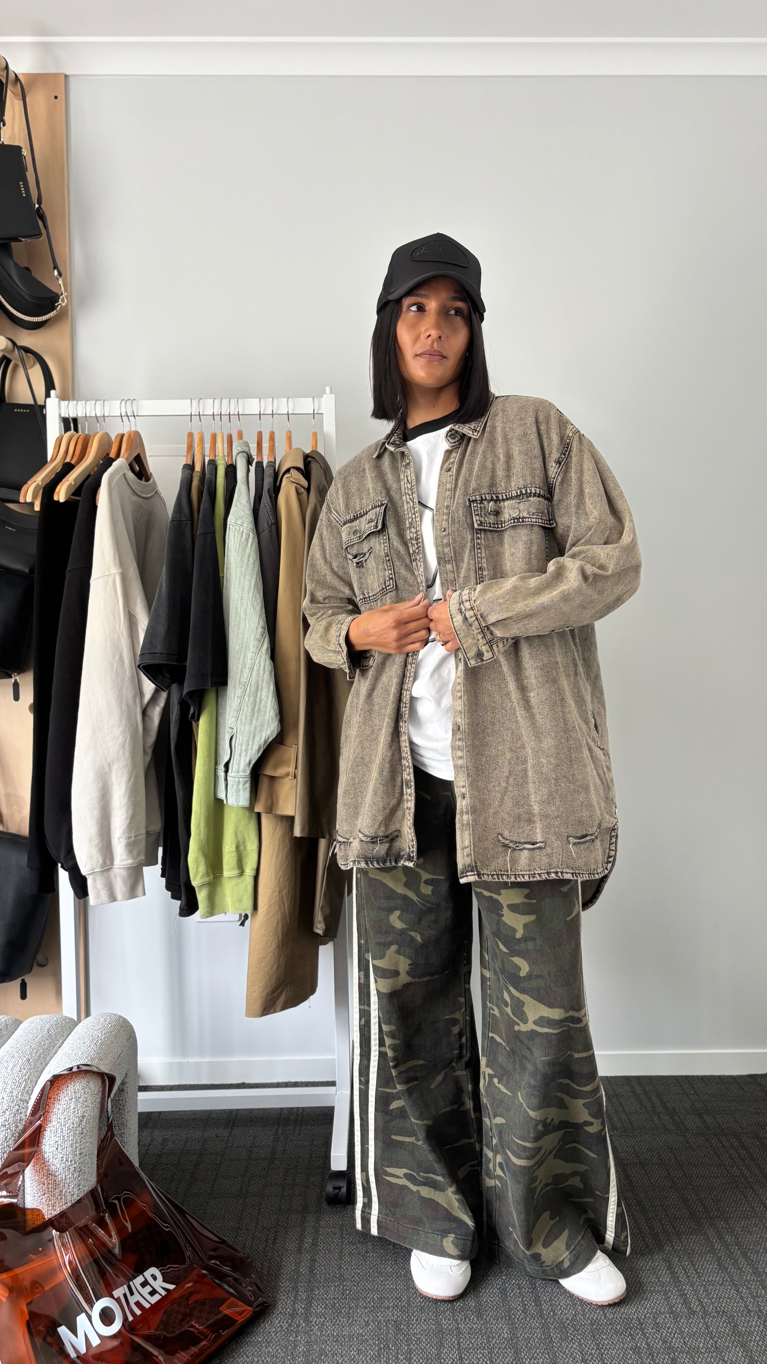 PRE-LOVED // ONE TEASPOON Denim Shirt Dress/Shirt RUST