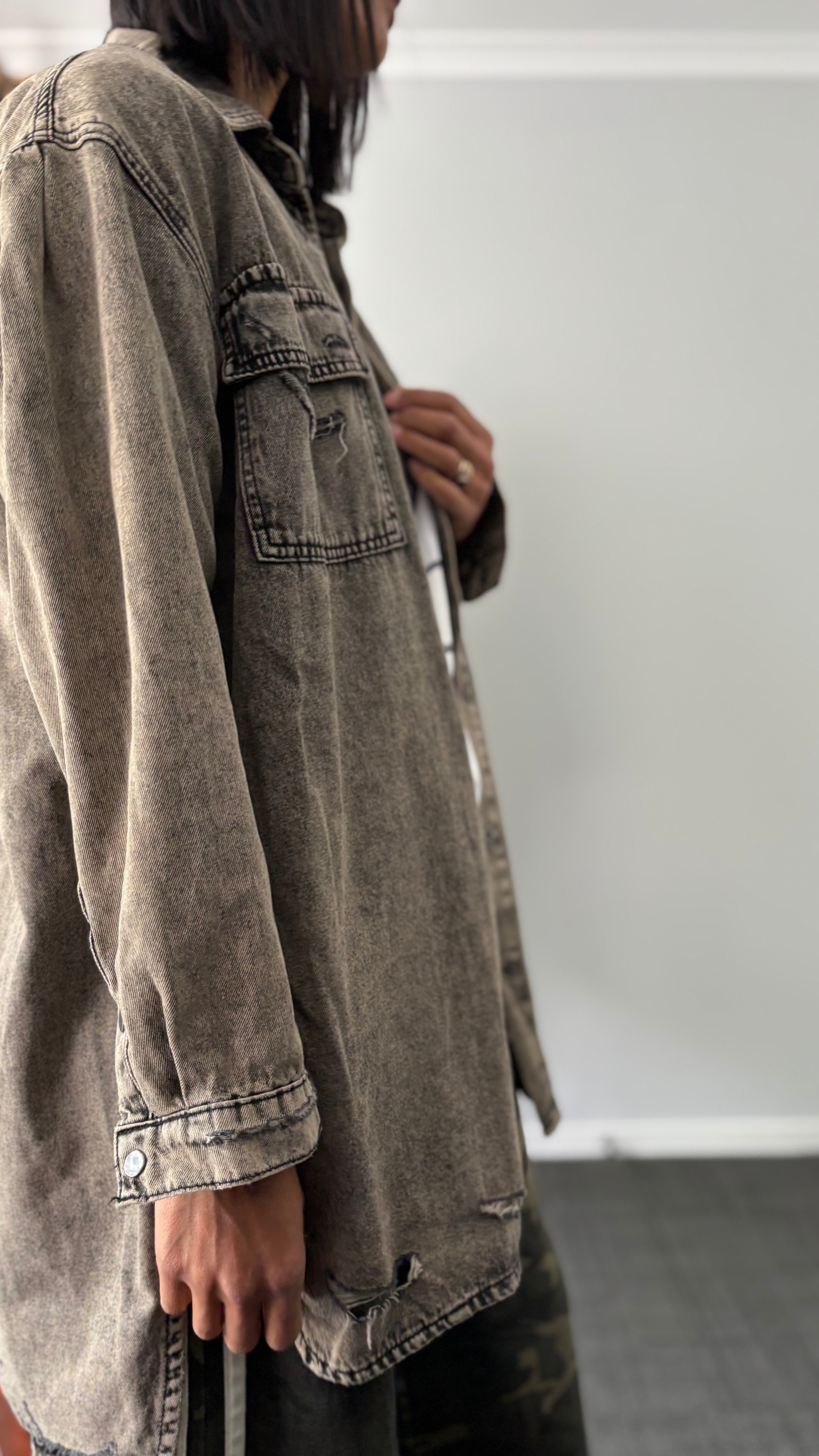 PRE-LOVED // ONE TEASPOON Denim Shirt Dress/Shirt RUST