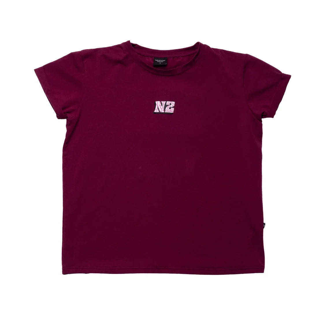 I Love NZ Bailey Tee BOYSENBERRY