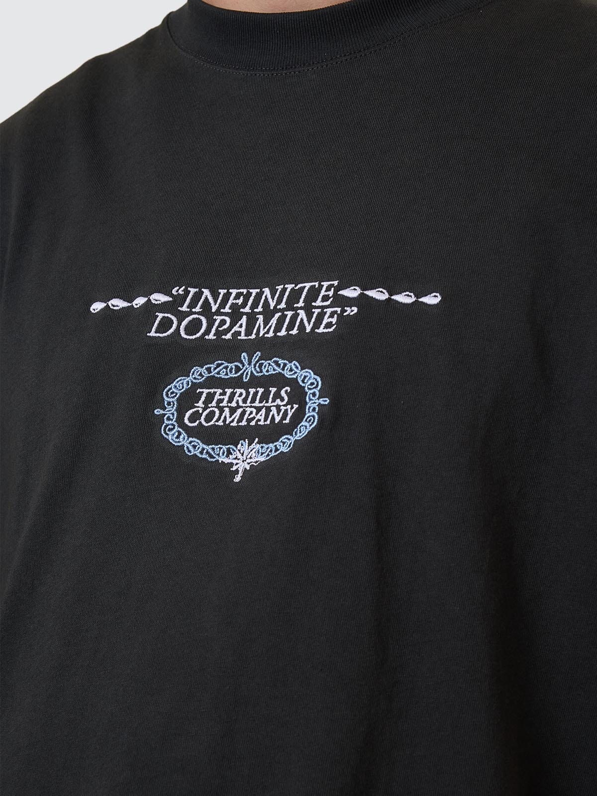 THRILLS // Infinite Dopamine Box Fit OS Tee PIRATE BLACK