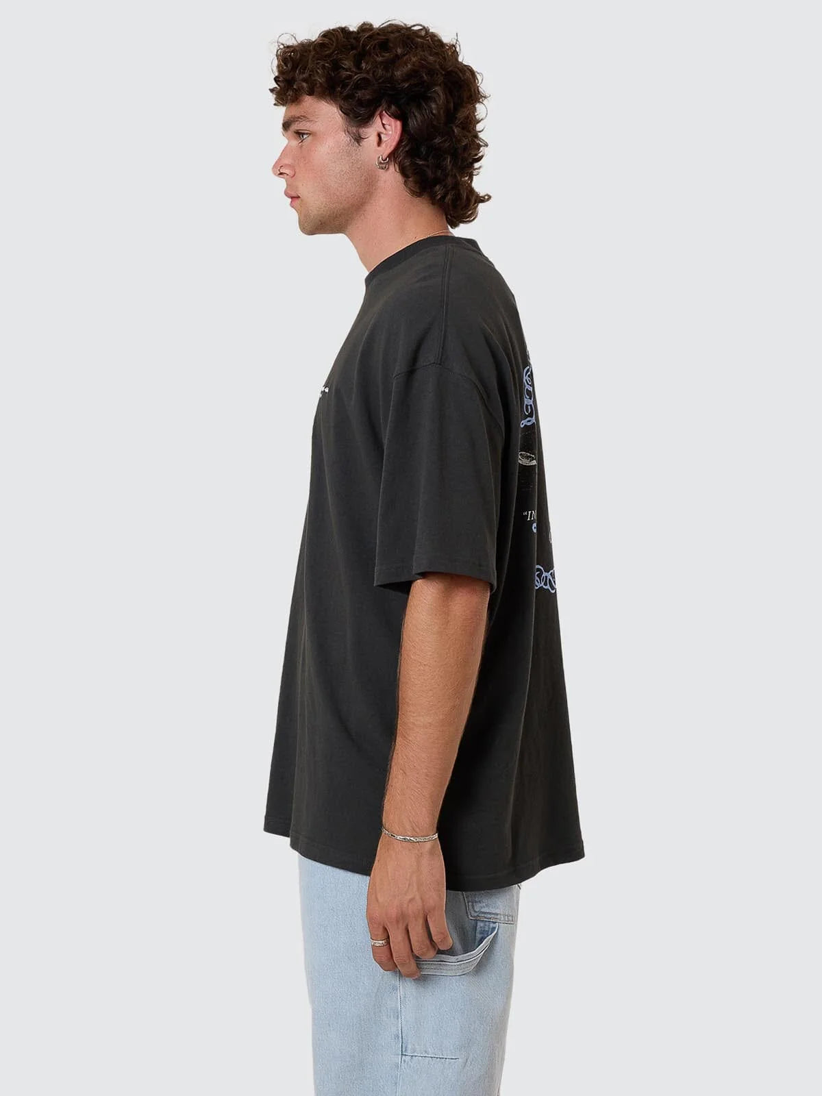 THRILLS // Infinite Dopamine Box Fit OS Tee PIRATE BLACK
