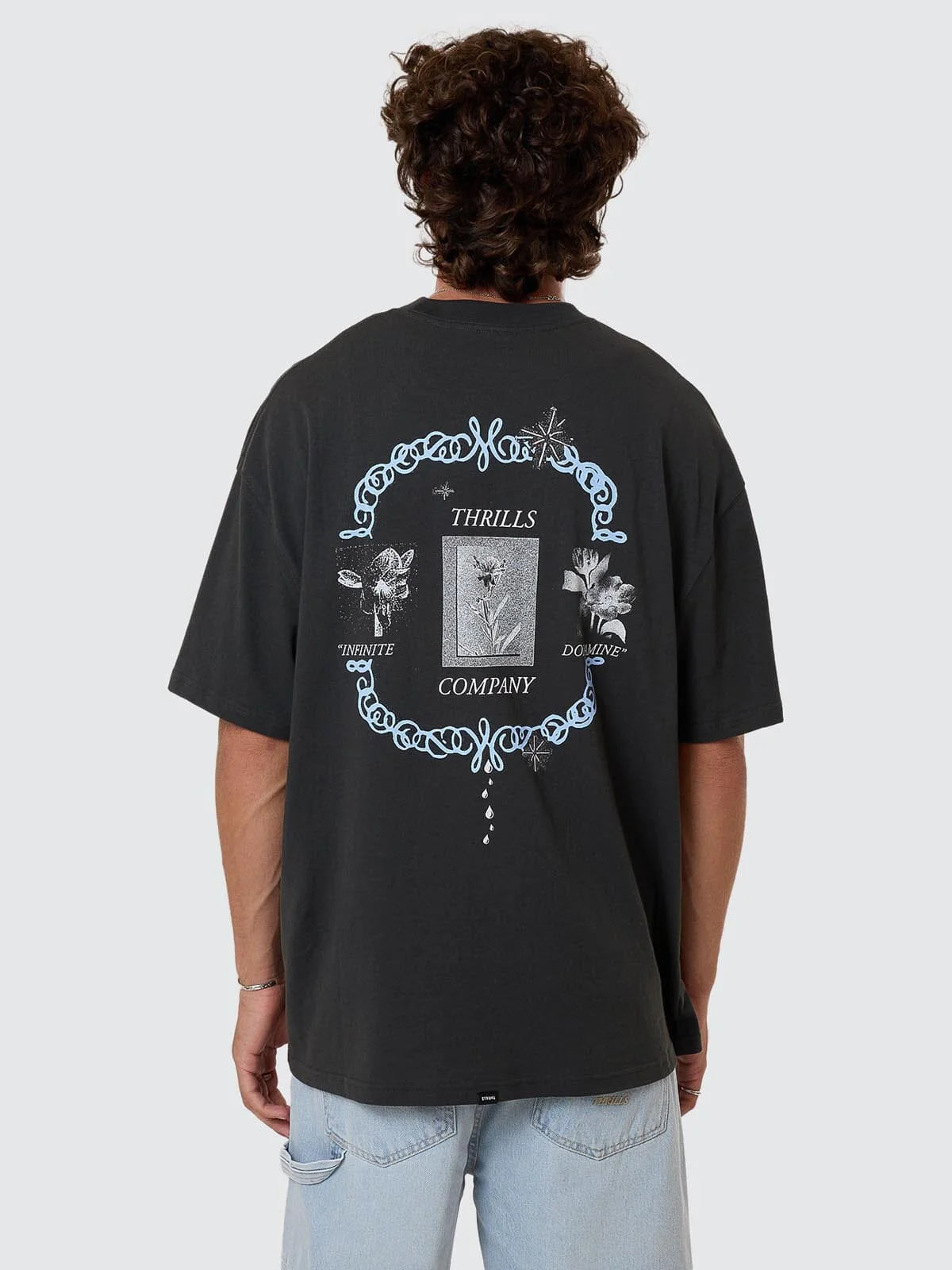 THRILLS // Infinite Dopamine Box Fit OS Tee PIRATE BLACK