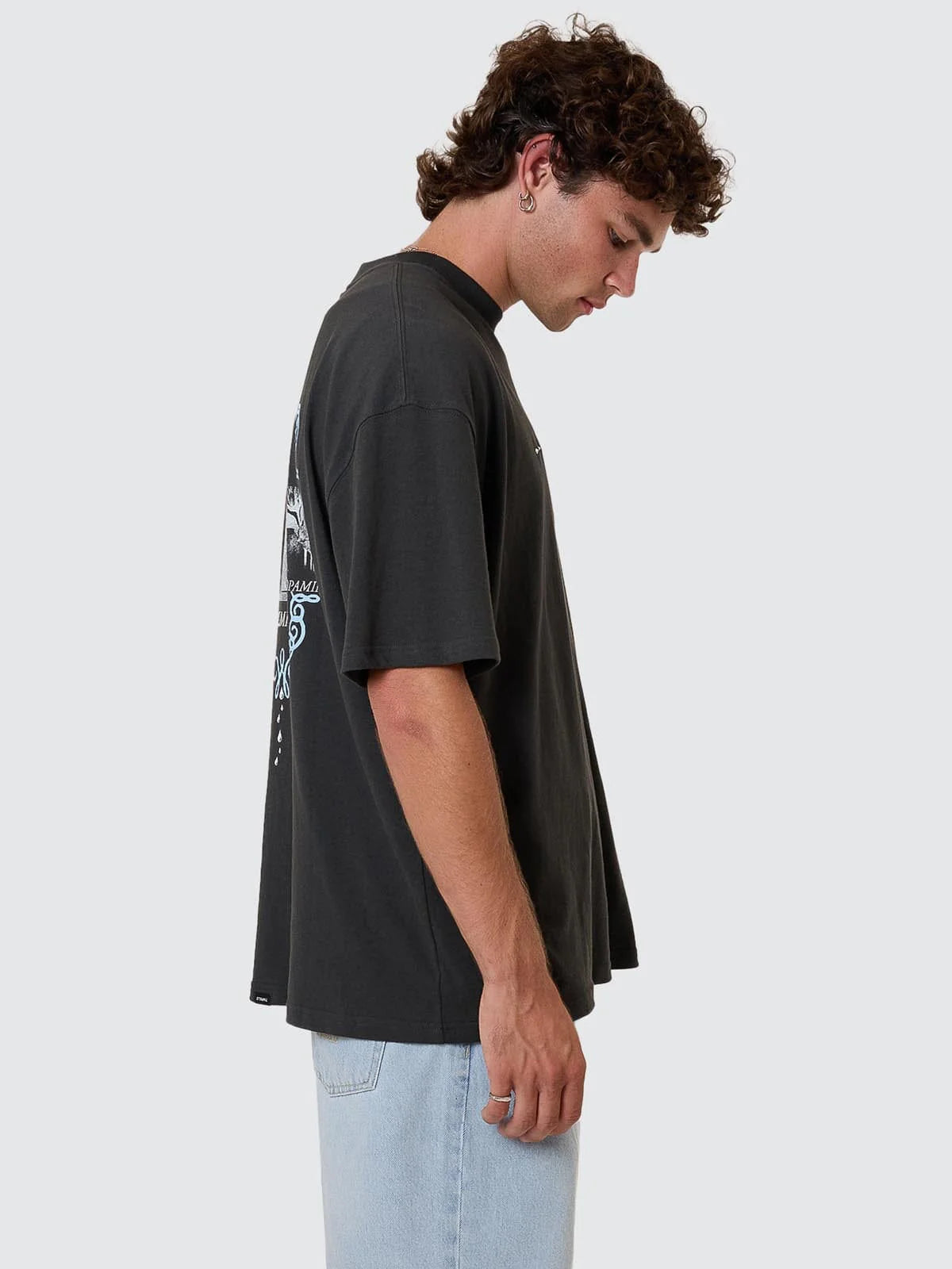 THRILLS // Infinite Dopamine Box Fit OS Tee PIRATE BLACK