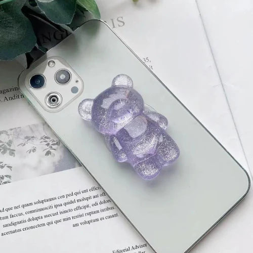 STICKY BESTIE // Popsocket Jelly Bear PURPLE