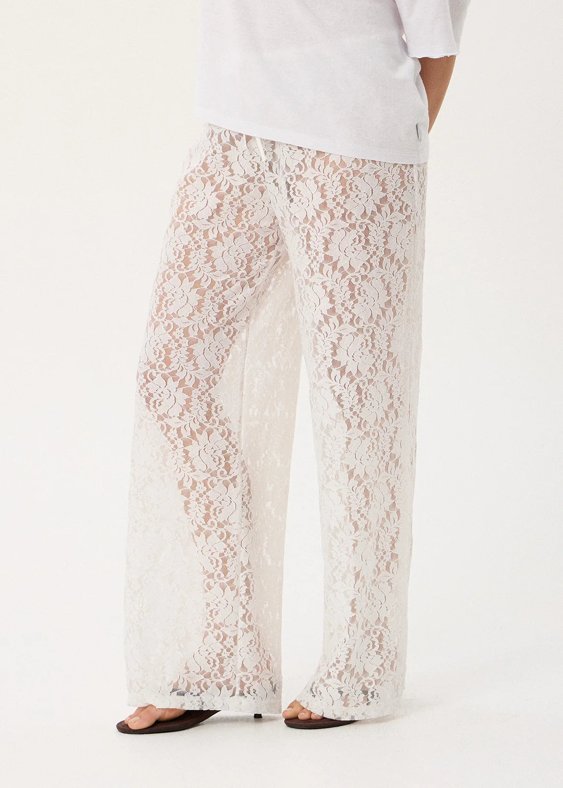 Jones Lace Pants WHITE