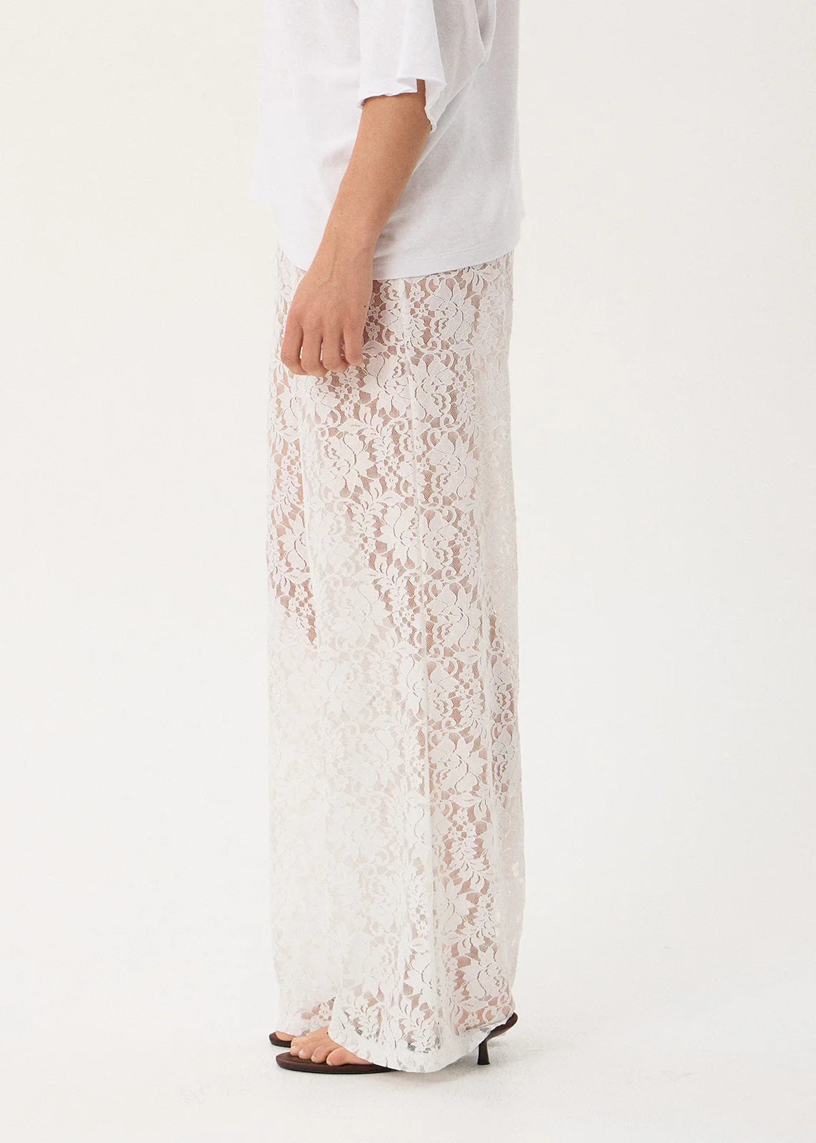 Jones Lace Pants WHITE