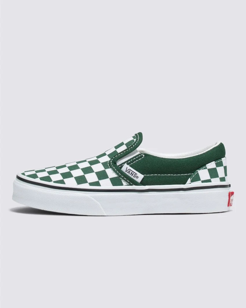 VANS // Kids Classic Slip-On CHECKERBOARD MOUNTAIN VIEW