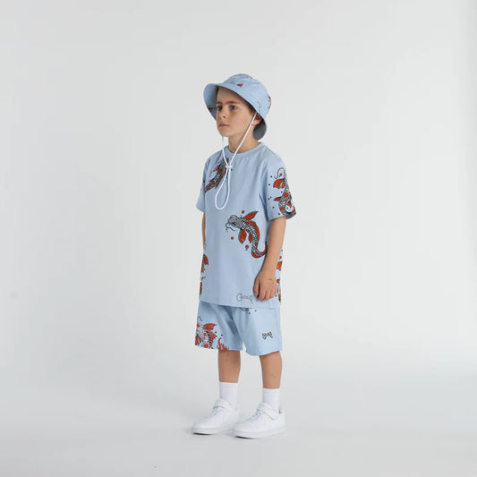 CRATE KIDS // Swim Shorts KOI FISH POWDER BLUE