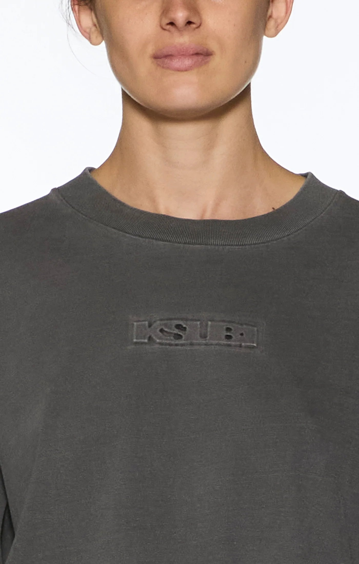 KSUBI // Sott Boyfriend LS Tee CHARCOAL