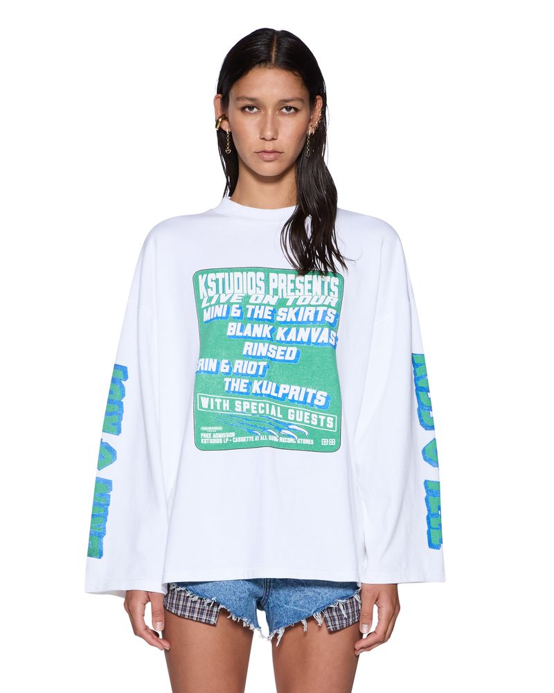 KSUBI // KStuio Boyfriend LS Tee WHITE