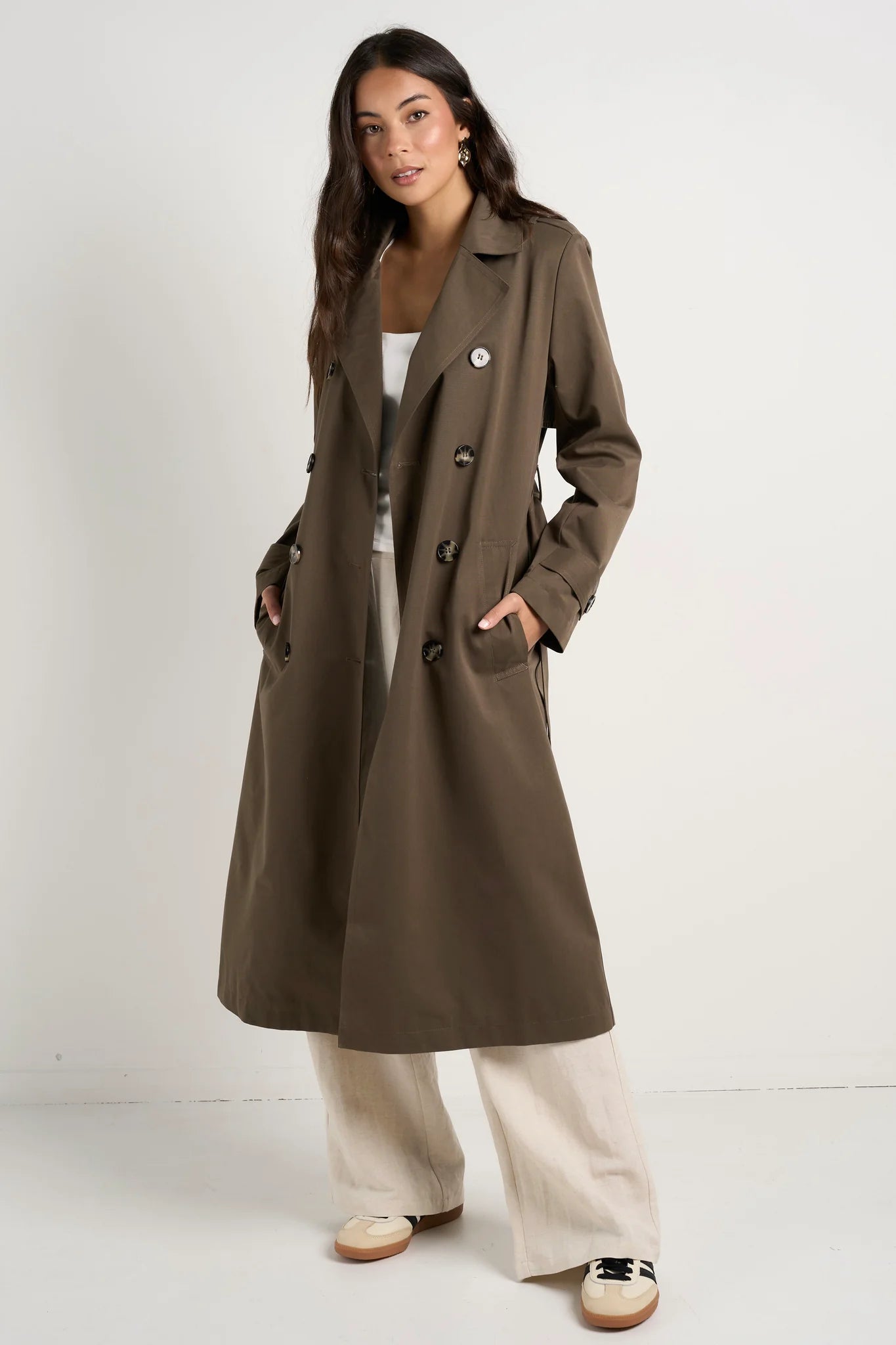 STORIES BE TOLD // Kensington Khaki Trench Coat KHAKI