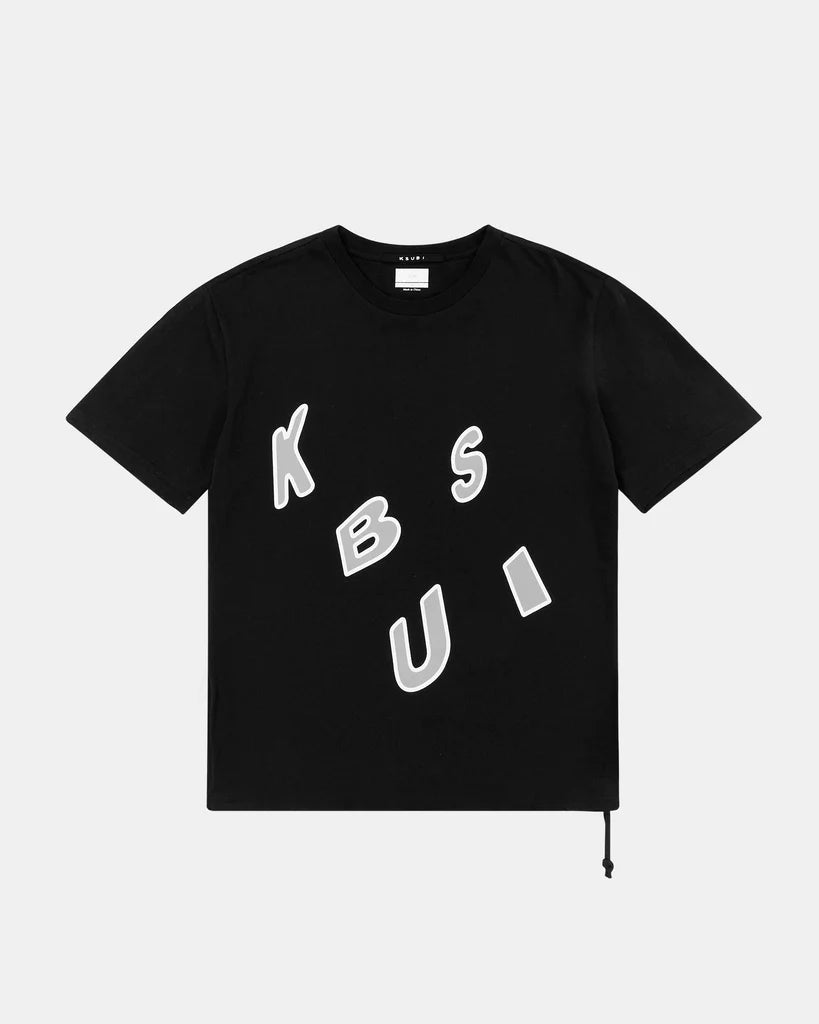 KSUBI // Letters Kash Tee JET BLACK
