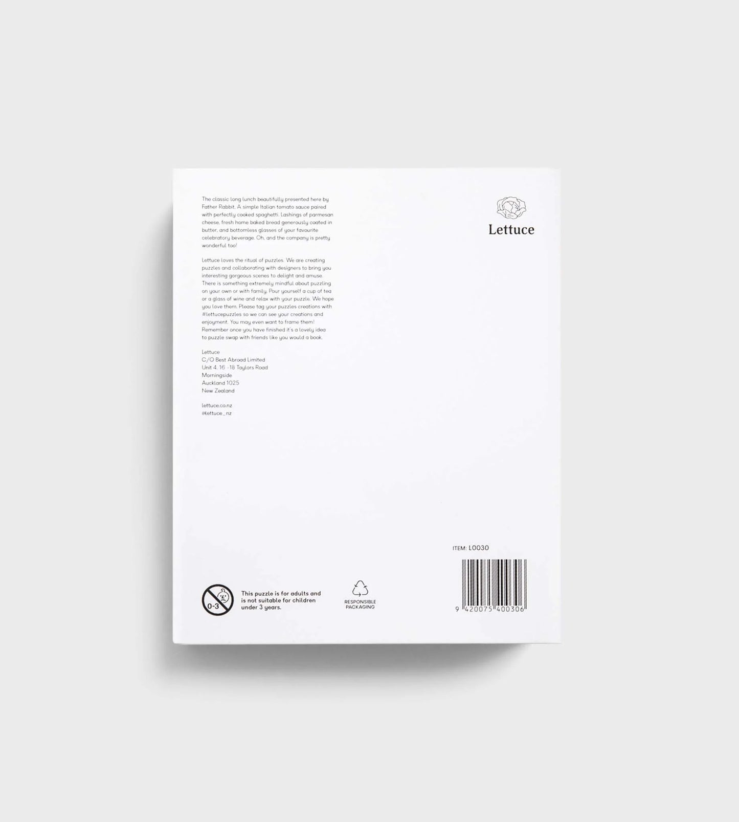 FATHER RABBIT x LETTUCE // Puzzle LONG LUNCH