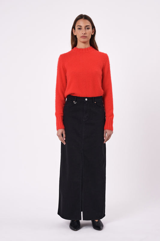 NEUW // Darcy Maxi Skirt Luxe JET BLACK