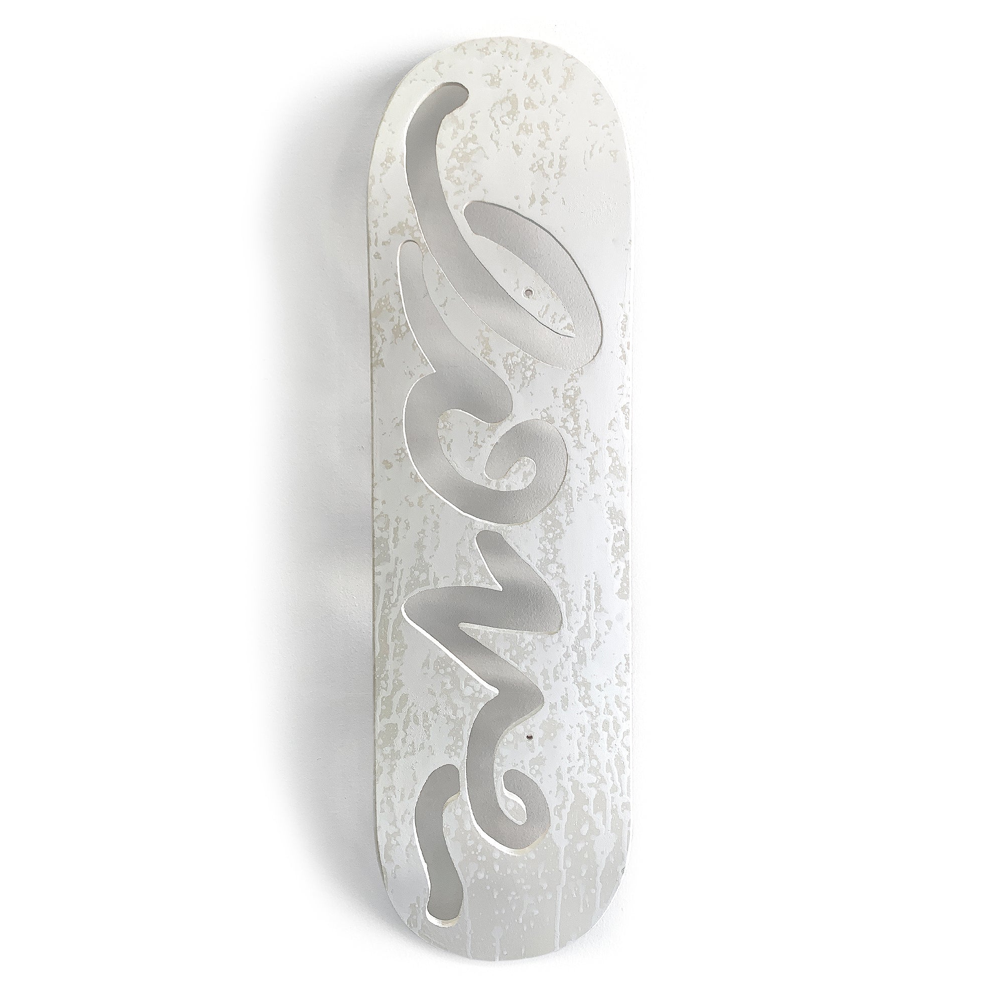 BLACKLIST // Love Cutout Skateboard WHITE