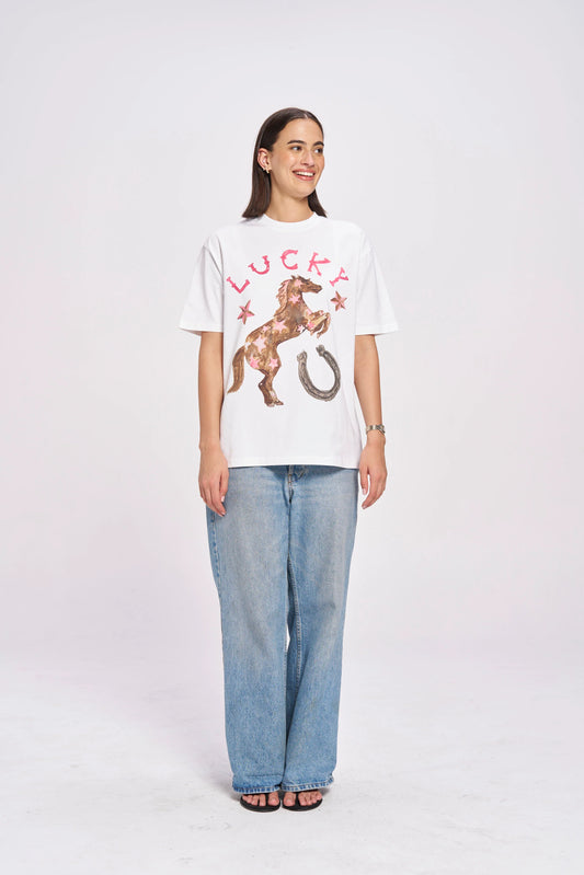 MAKU // Lucky Oversized WHITE