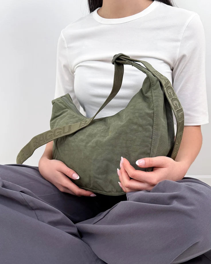 LARGE Nylon Crescent Bag CAPER