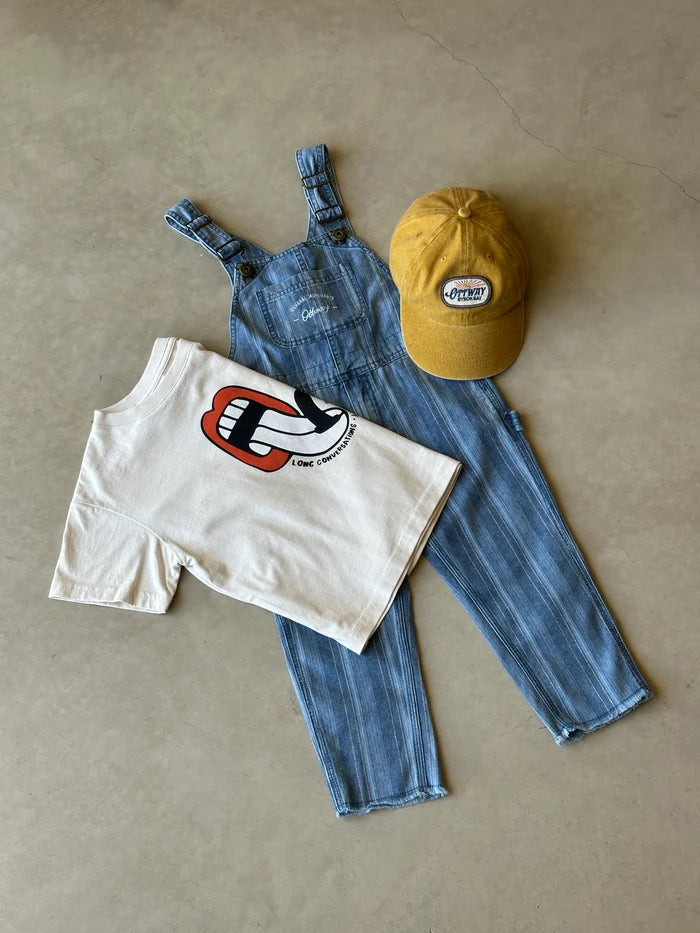 Lazy Waves Kids Tee OFF WHITE