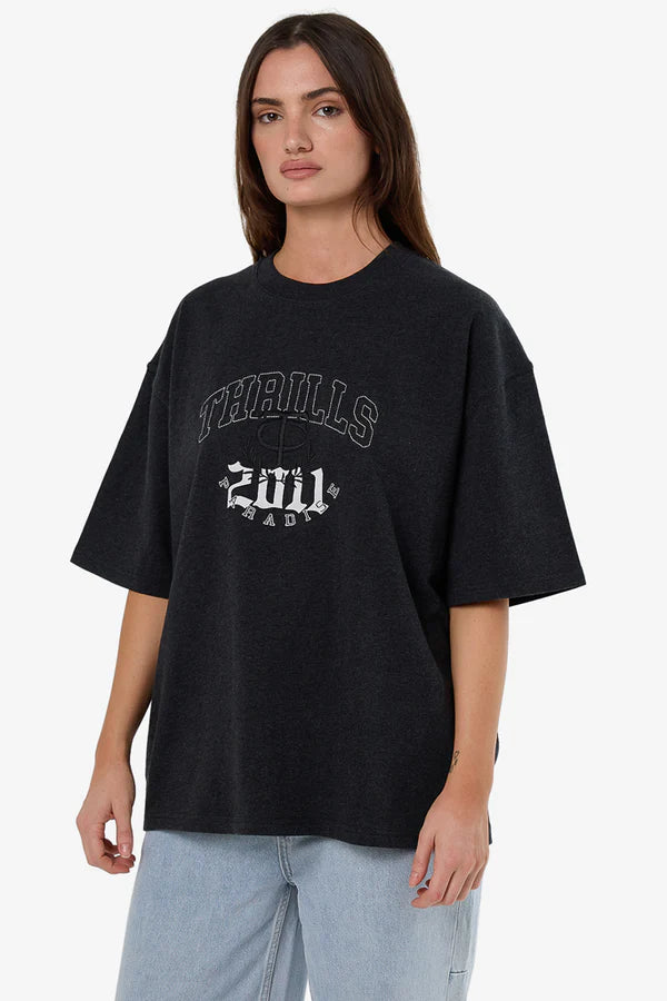 THRILLS // Legacy Oversized Tee BLACK MARLE