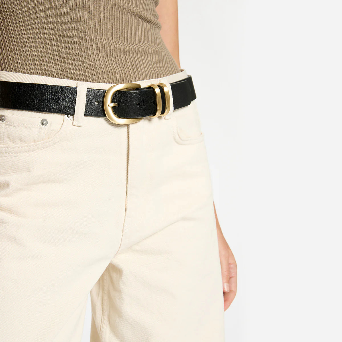 STATUS ANXIETY // Let It Be Belt BLACK/GOLD
