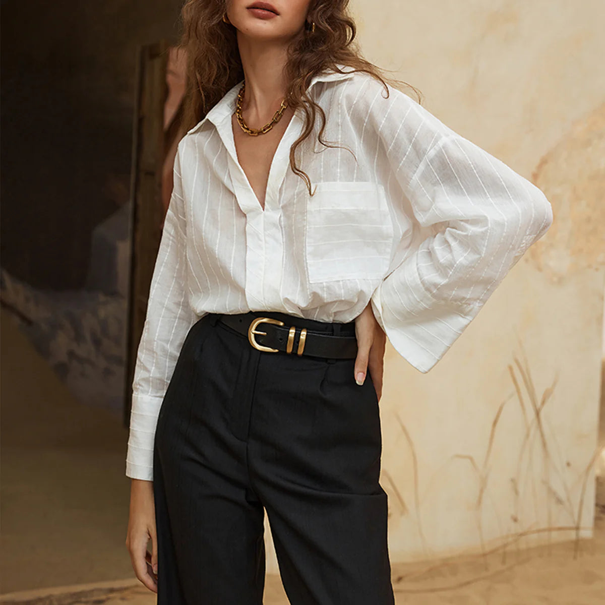 STATUS ANXIETY // Let It Be Belt BLACK/GOLD