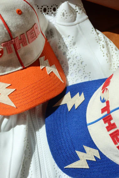 HAPPY LITTLE MOTHER // Lightning Bolt Cap BLUE