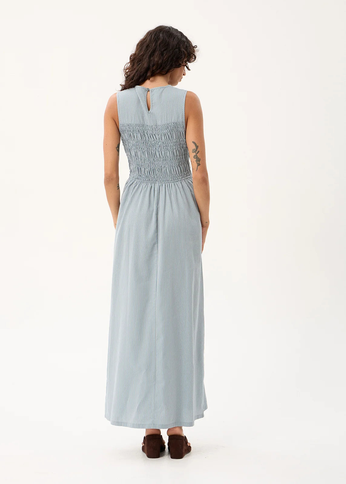 Loren Maxi Dress TEAL STRIPE