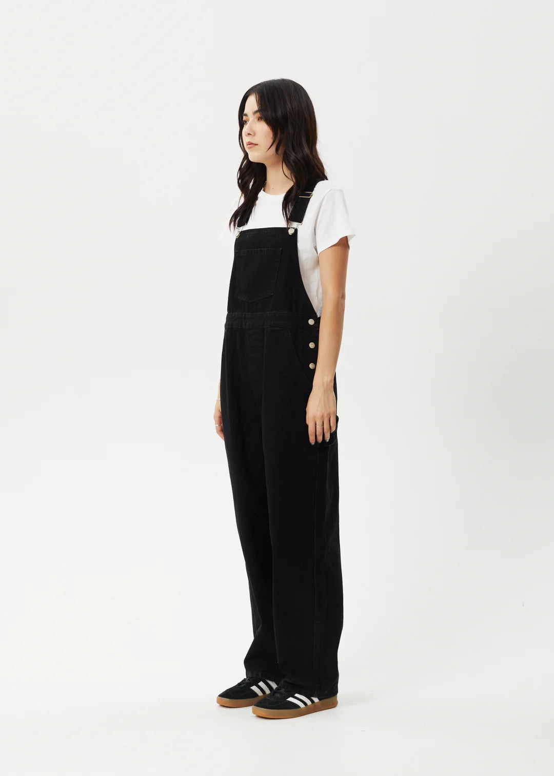 AFENDS // Louis Denim Overalls WASHED BLACK