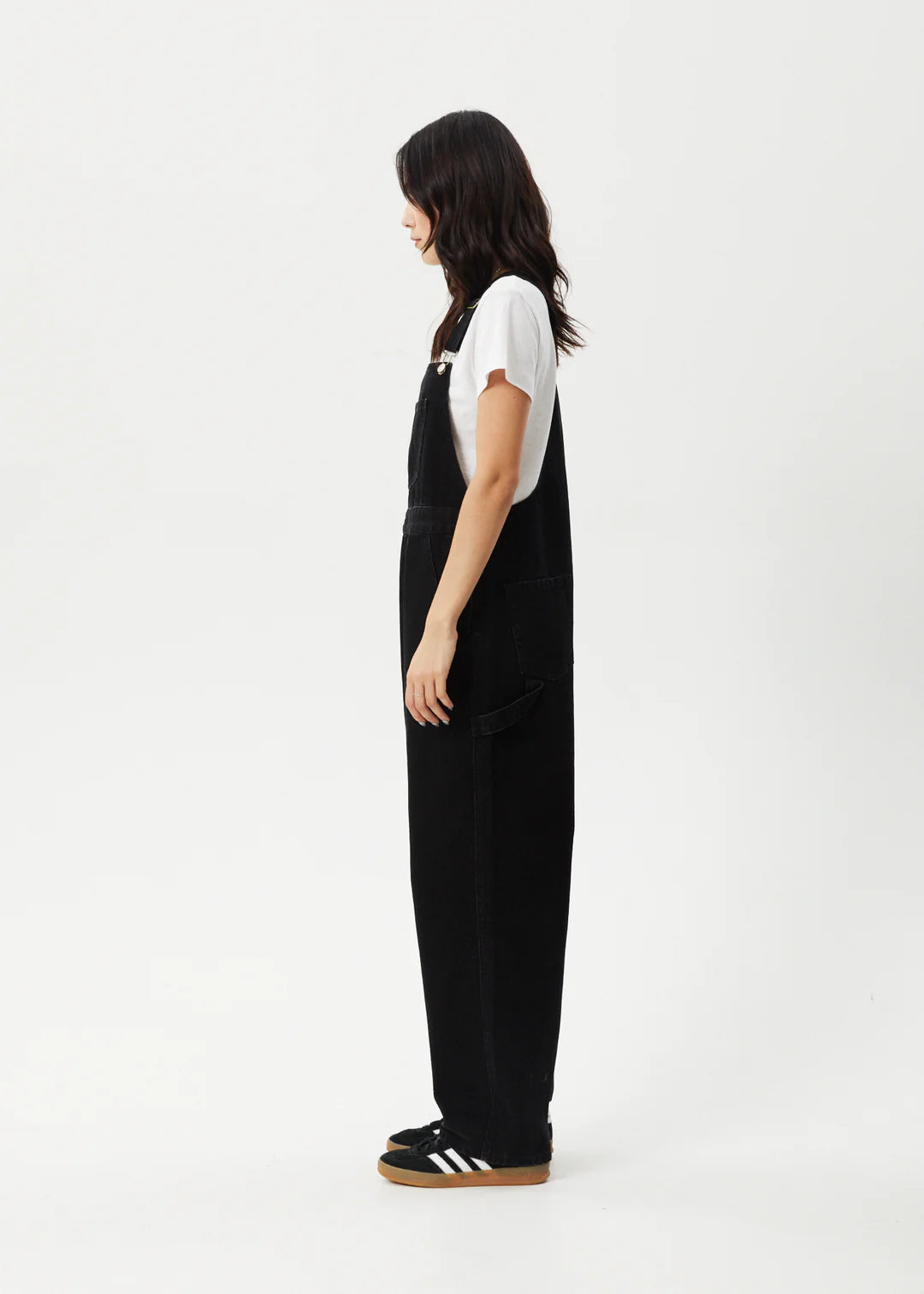 AFENDS // Louis Denim Overalls WASHED BLACK