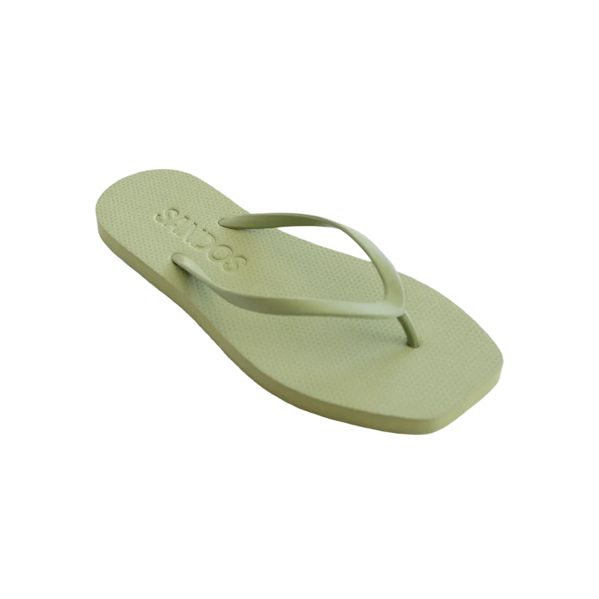 Square Flip Flop MATCHA
