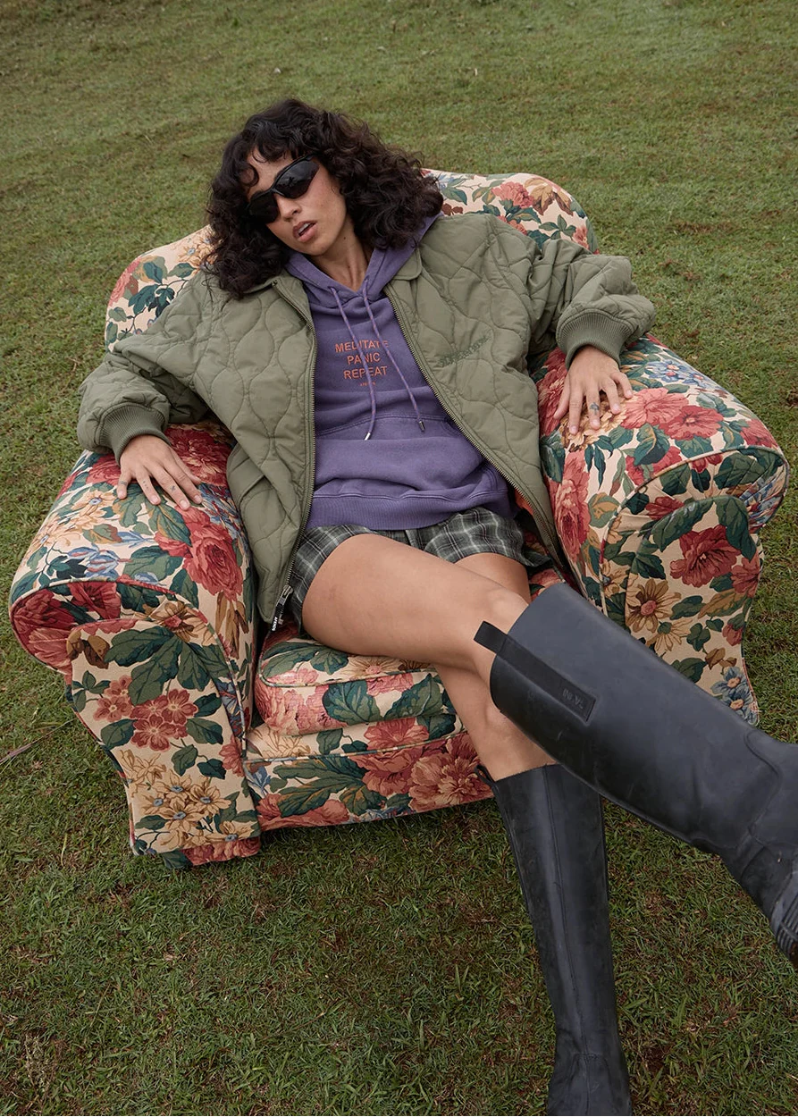AFENDS // Mellross Bomber Jacket MILITARY