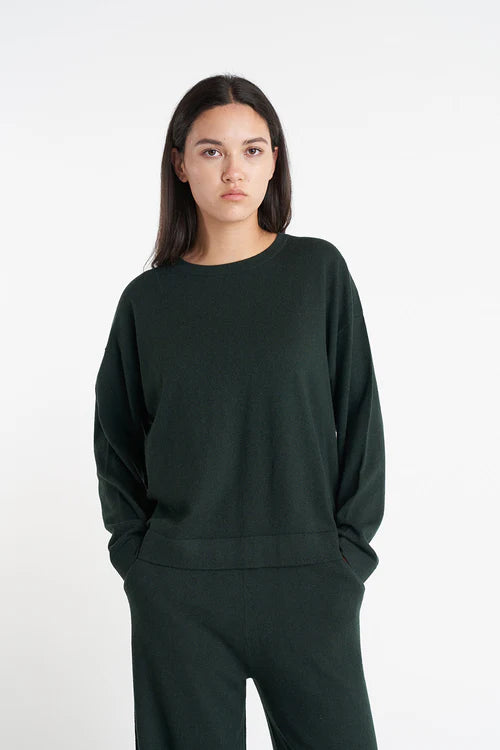 HUFFER // Merino Neve Crew FOREST
