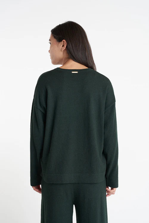 HUFFER // Merino Neve Crew FOREST