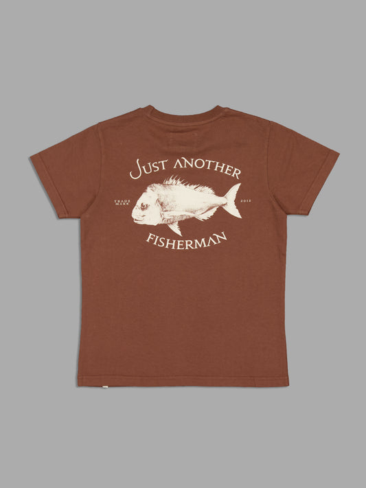 JAF KIDS // Mini Snapper Tee BROWN