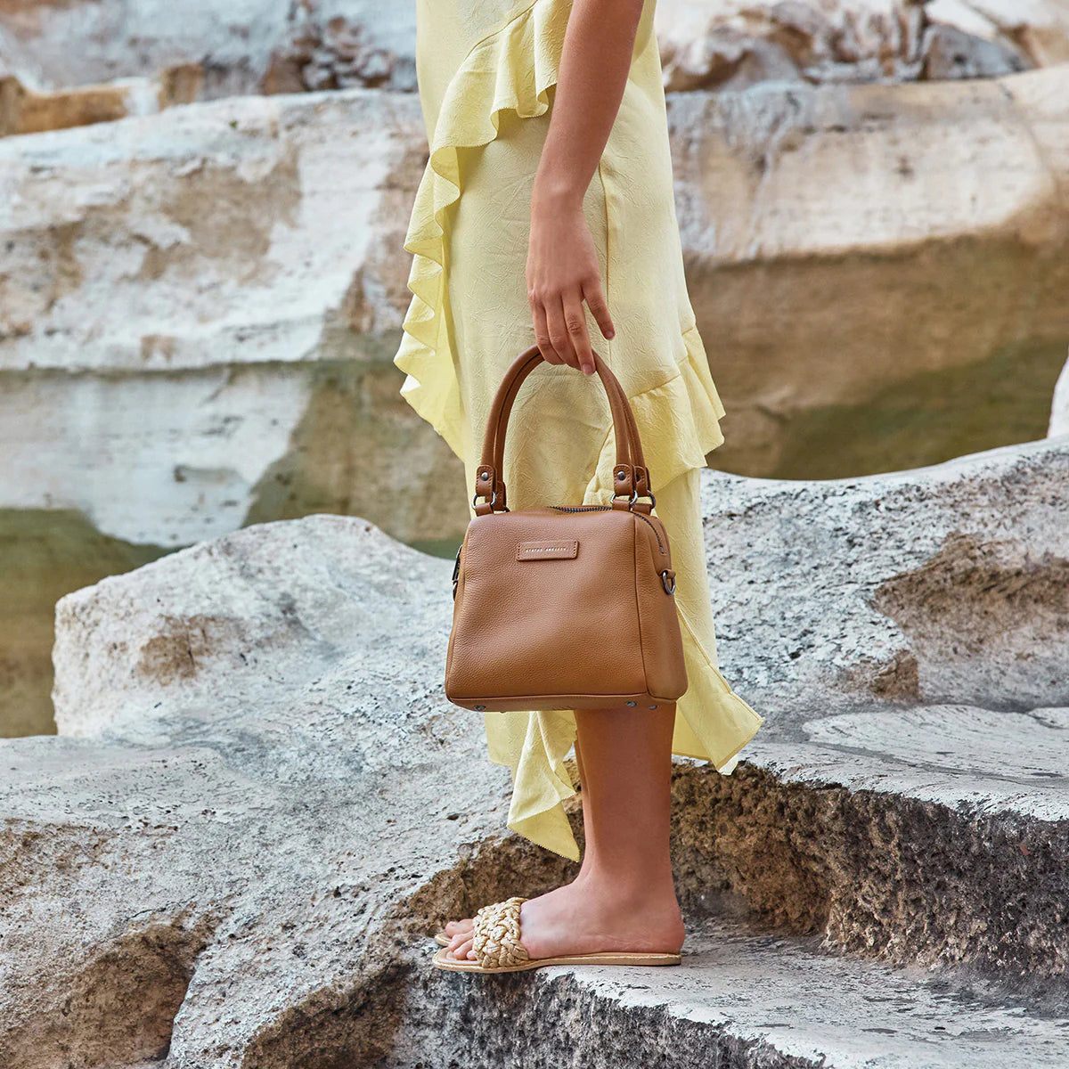 STATUS ANXIETY // Mini Mountains Bag TAN