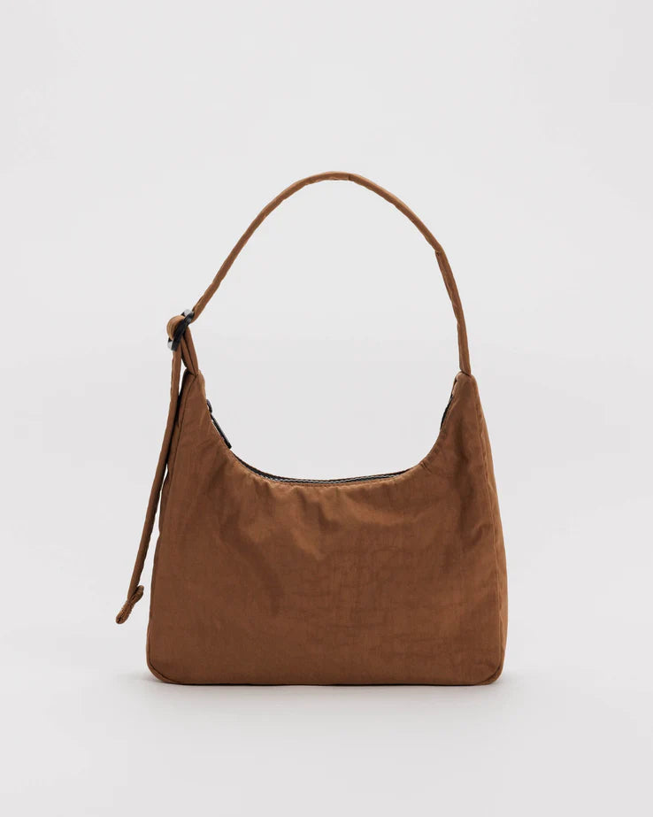 BAGGU // MINI Nylon Shoulder Bag BROWN