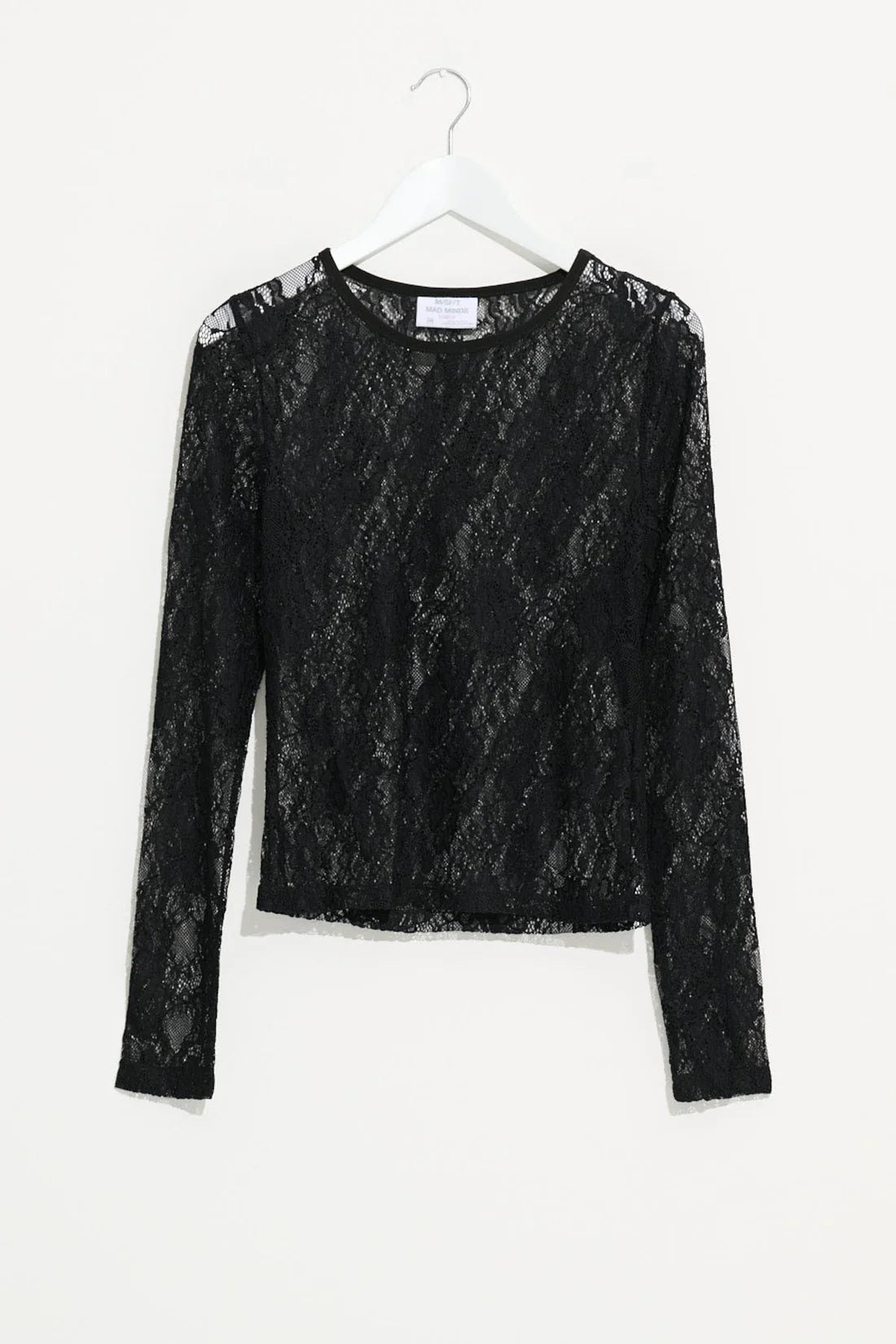 PRE-LOVED // MISFIT Sacred Lace LS Top BLACK