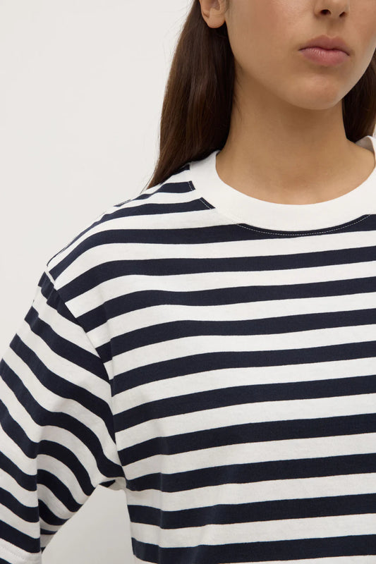 ASSEMBLY LABEL // Monte Stripe Tee TRUE NAVY