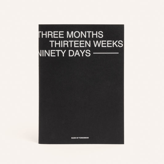 MADE OF TOMORROW // Three Monthly Planner EBONY