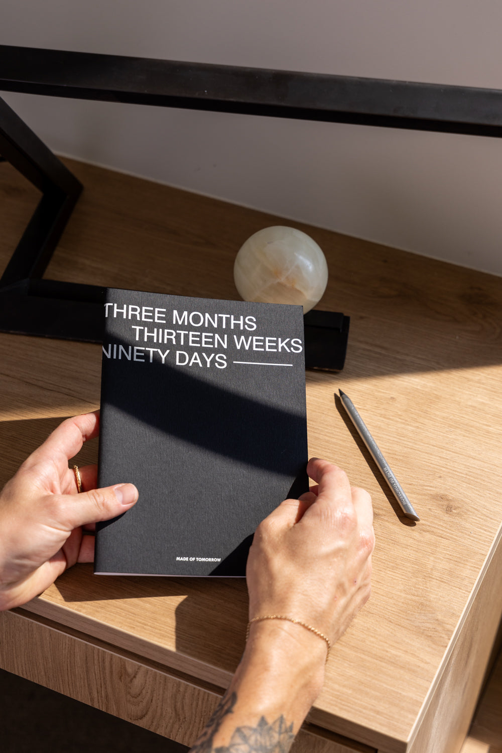 MADE OF TOMORROW // Three Monthly Planner EBONY