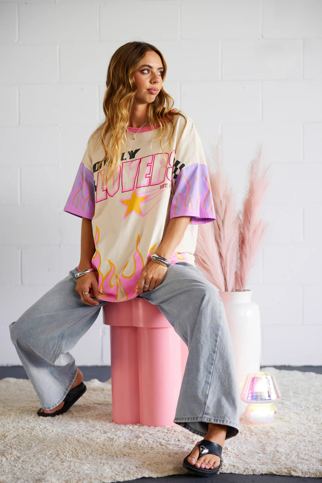 ONLY LOVERS LEFT // Moto Tee CREAM